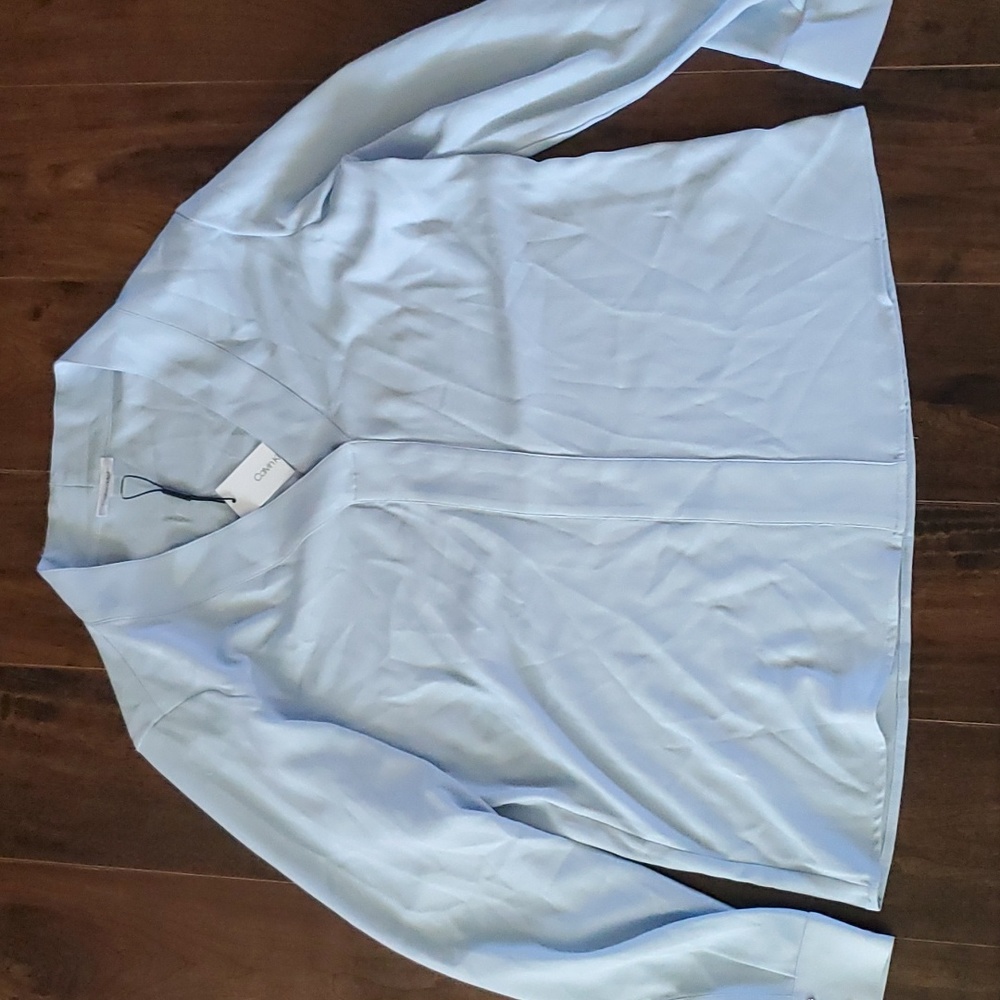 Calvin Klein NWT 1x Baby Blue Top